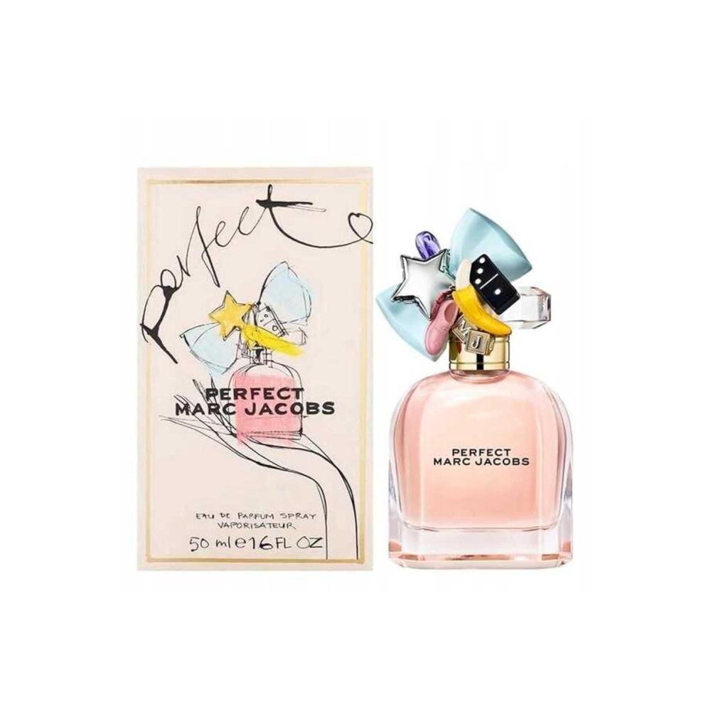 imageMarc Jacobs Perfect Eau de Parfum Floral Womens Perfume With Notes of Rhubarb Daffodil Almond Milk ampamp Cashmeran16 fl oz