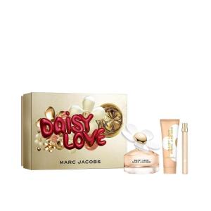 Marc Jacobs Daisy Love Eau de Toilette – Sweet Floral Women’s Perfume – With Notes of Crystallized Cloudberries, Daisy Petals & Driftwoods(3-pc Set)