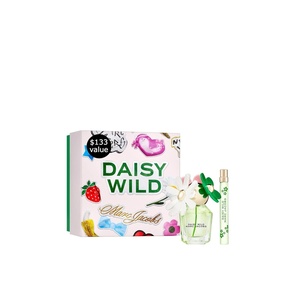 Marc Jacobs Daisy Wild Eau de Parfum – Adventurous Floral Women’s Perfume – With Notes of Banana Blossom Accord, Jasmine & Macadamia Accord, Sandalwood & Vetiver des Sables(0.67 Fl Oz (Pack of 2))