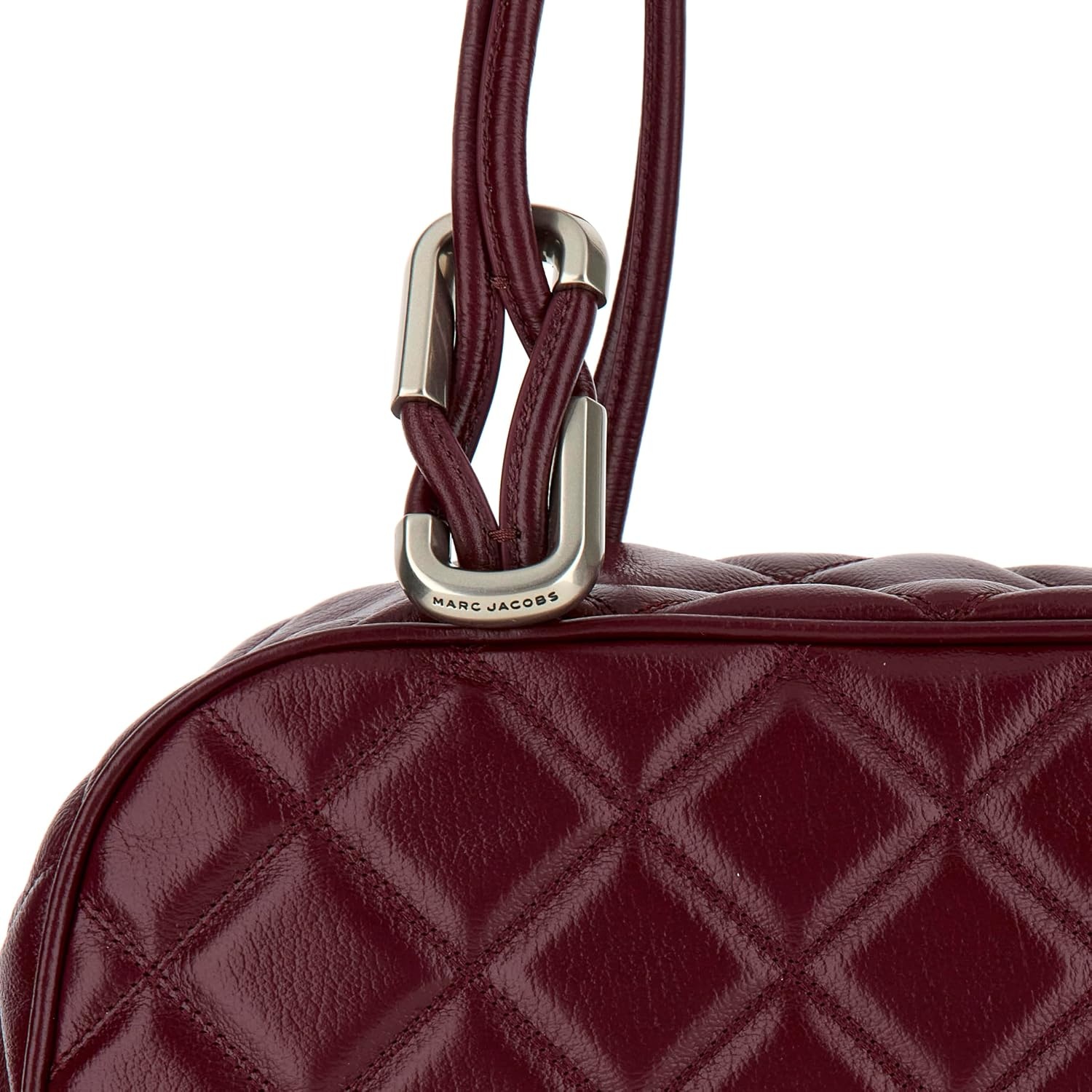 image:imageMARC JACOBS Womens The Dual Satchel Bag Dark Plum Taglia UNICA