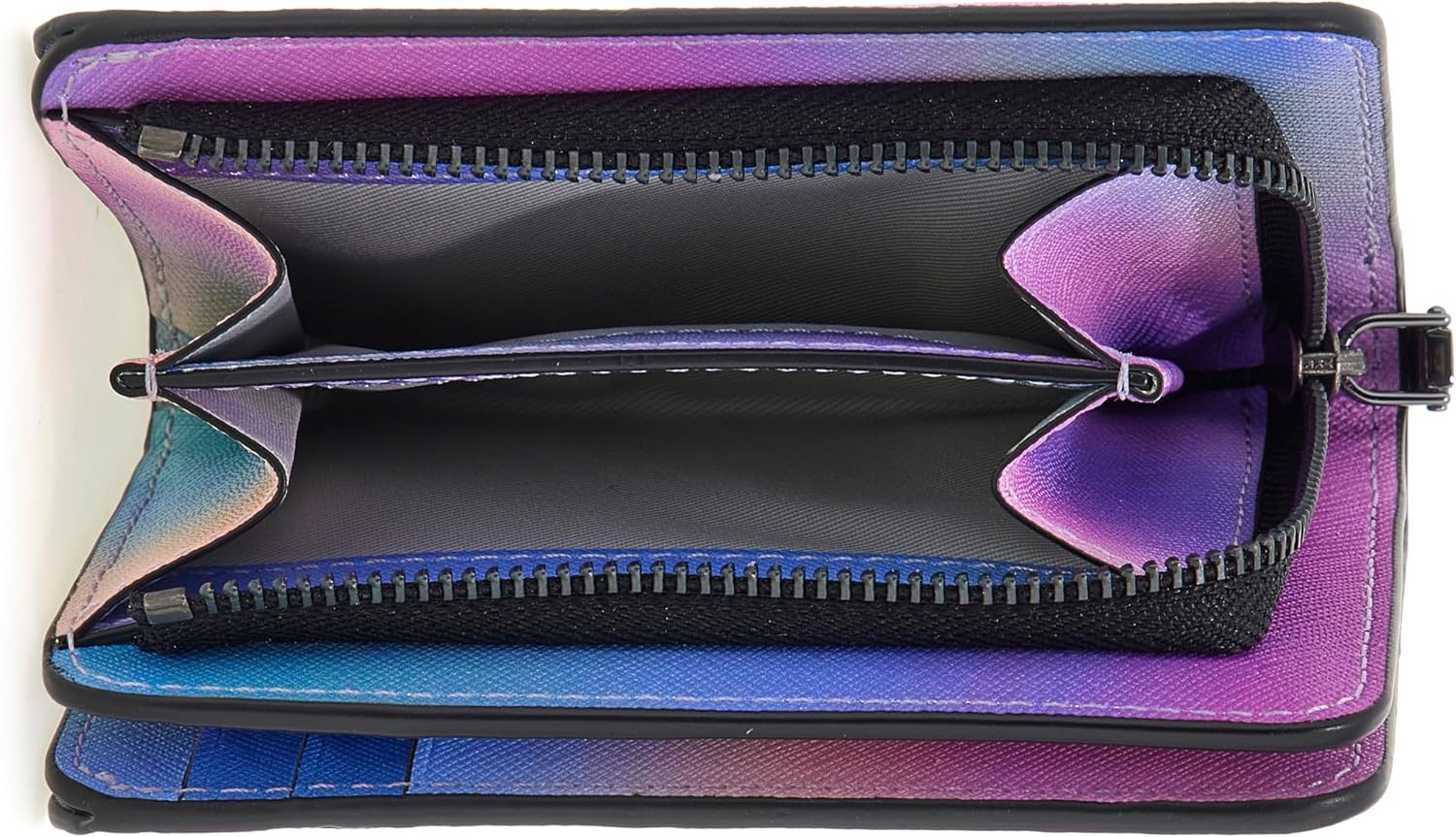 image:imageMarc Jacobs Womens The Blurred Floral Snapshot Mini Compact Wallet Ribbon Pink Multi One Size One SizeBlue Multi