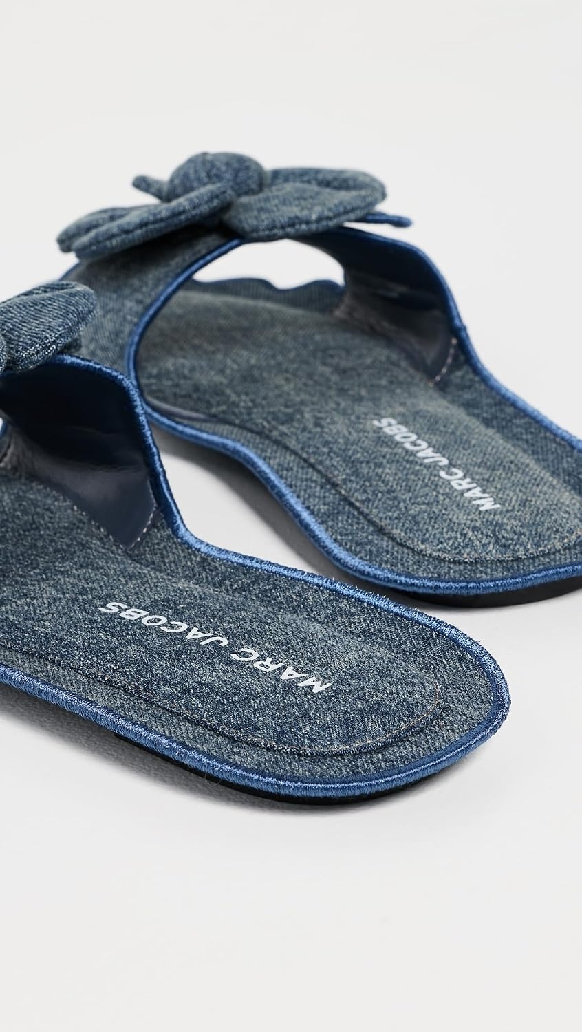 image:imageMarc Jacobs Womens The Daisy SandalsMedium Wash Indigo