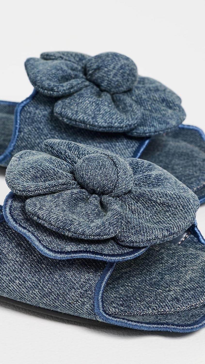 image:imageMarc Jacobs Womens The Daisy SandalsMedium Wash Indigo