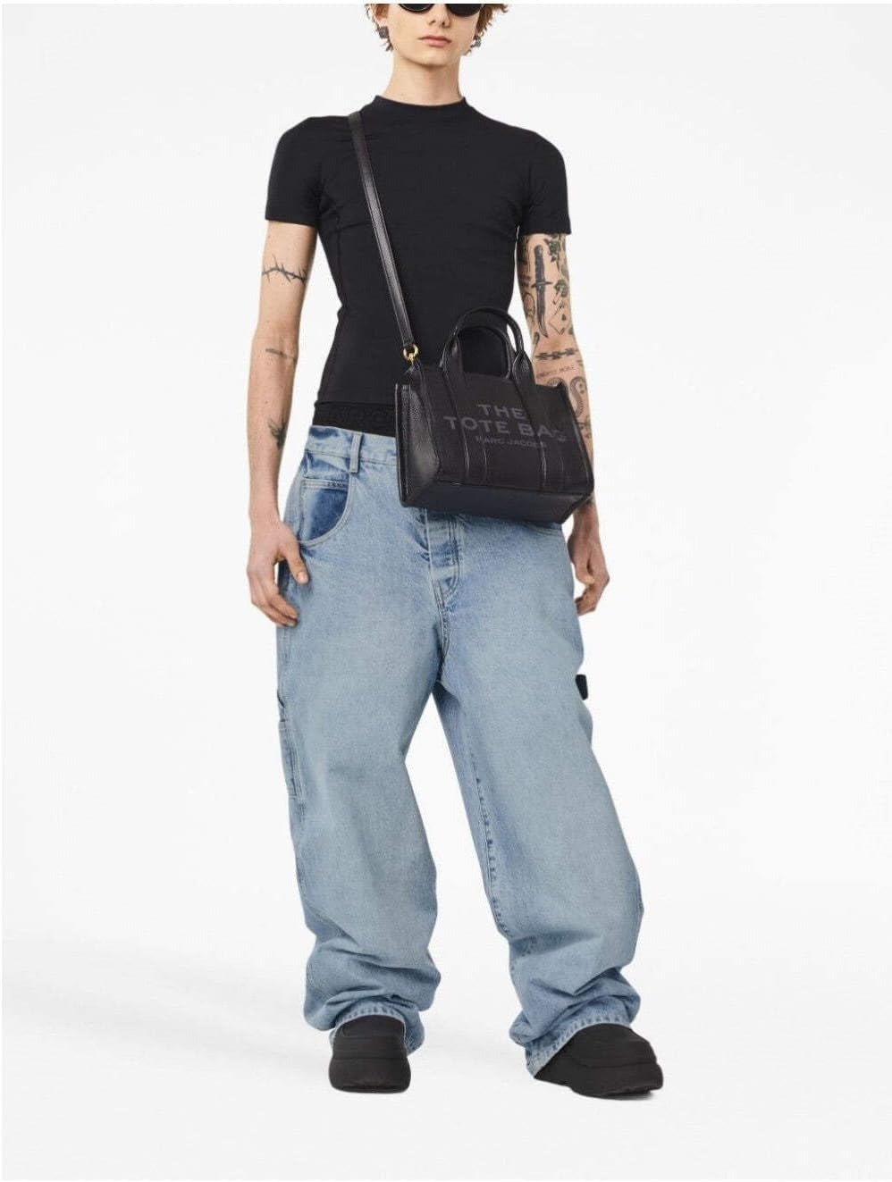 image:imageMarc Jacobs Womens The Leather Small Tote BagBlack