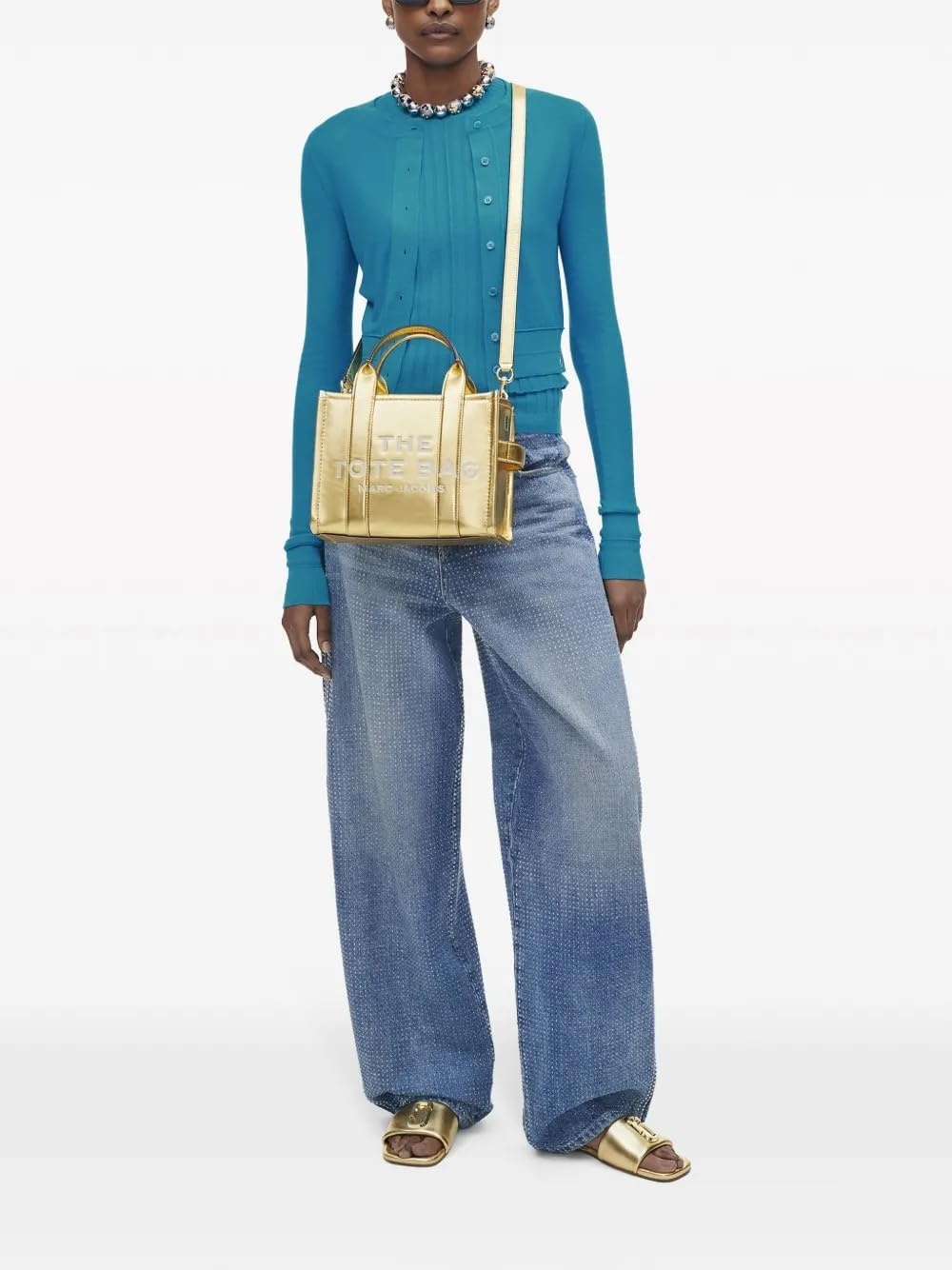 image:imageMarc Jacobs Womens The Leather Small Tote BagGold