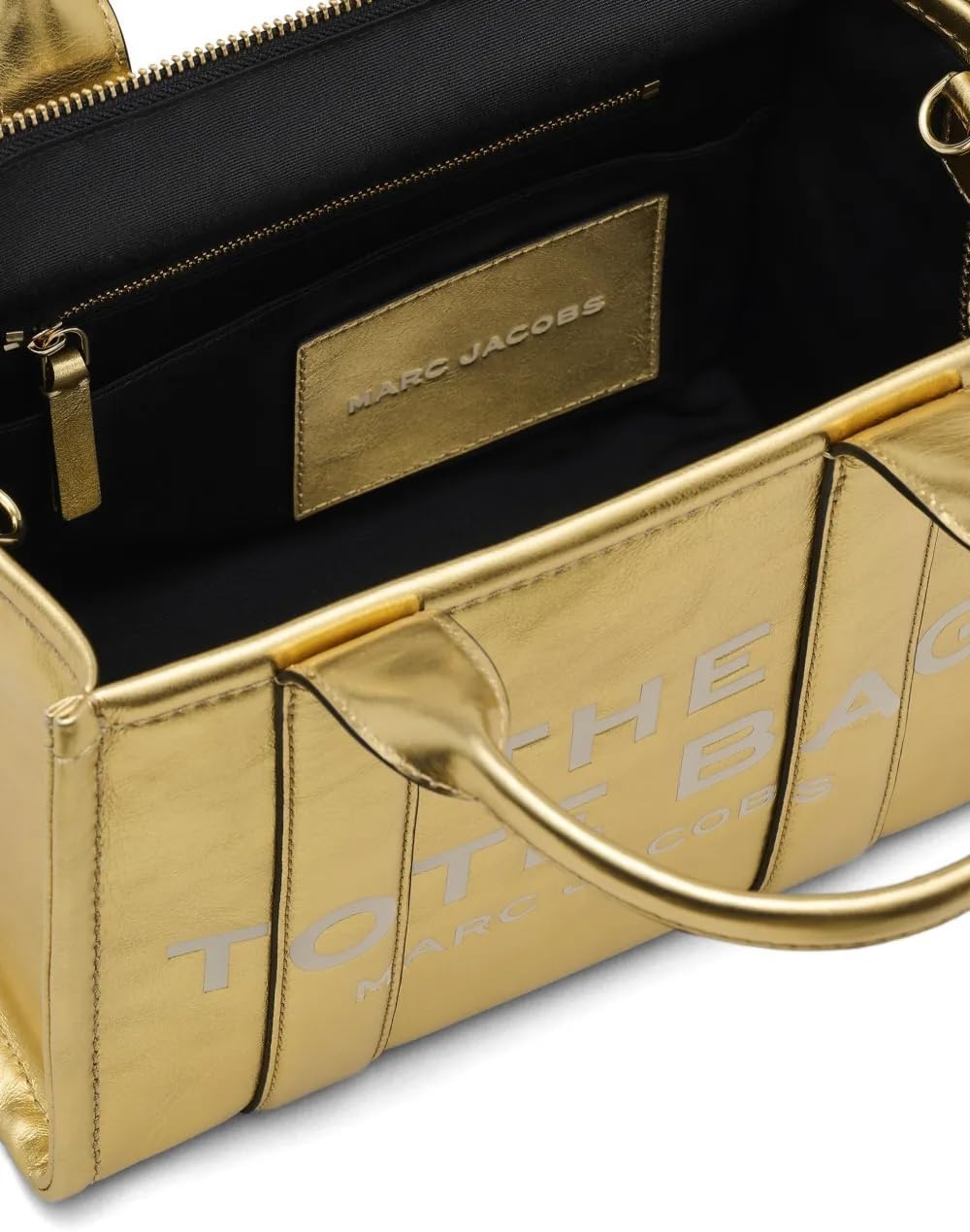 image:imageMarc Jacobs Womens The Leather Small Tote BagGold
