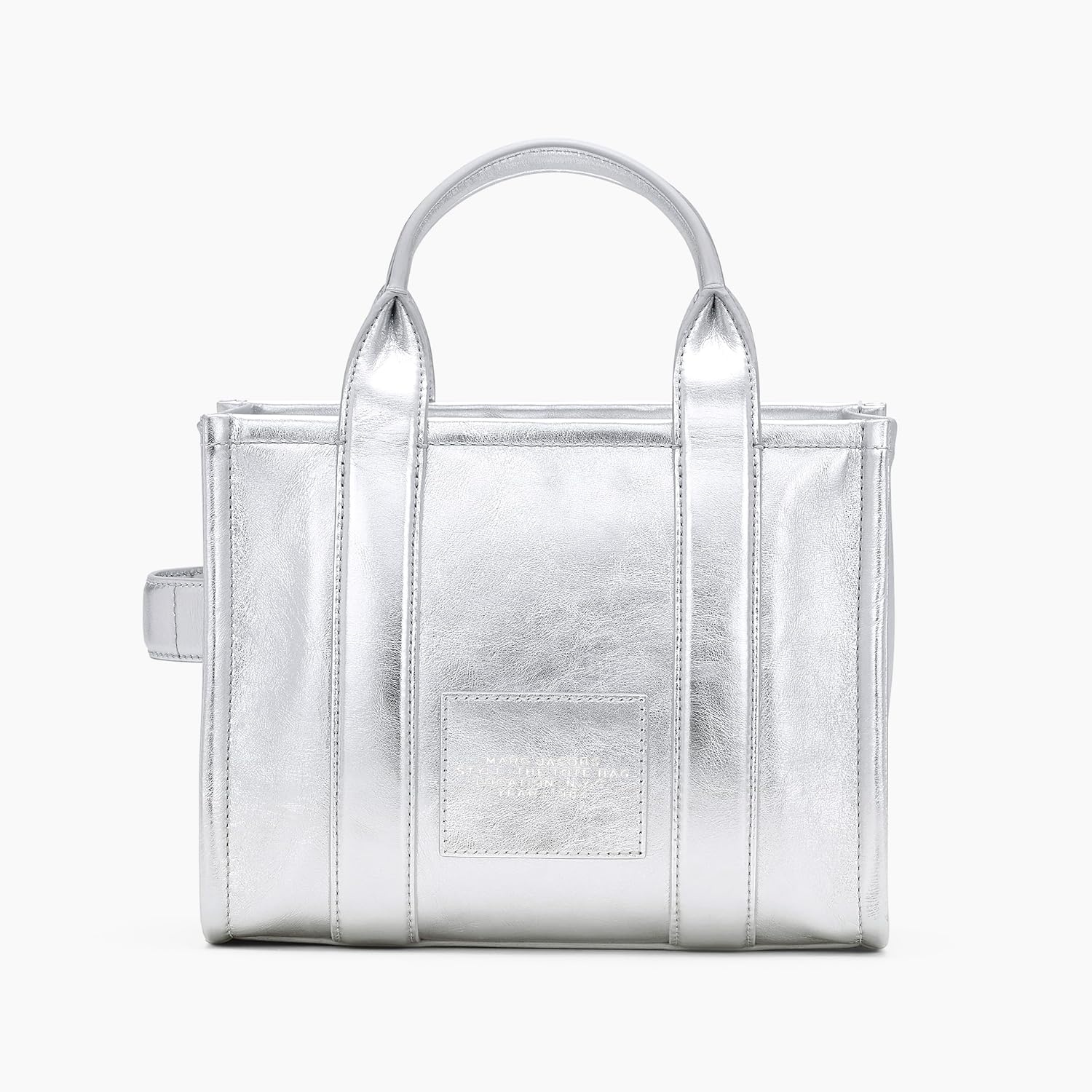 image:imageMarc Jacobs Womens The Leather Small Tote BagMetallic Silver
