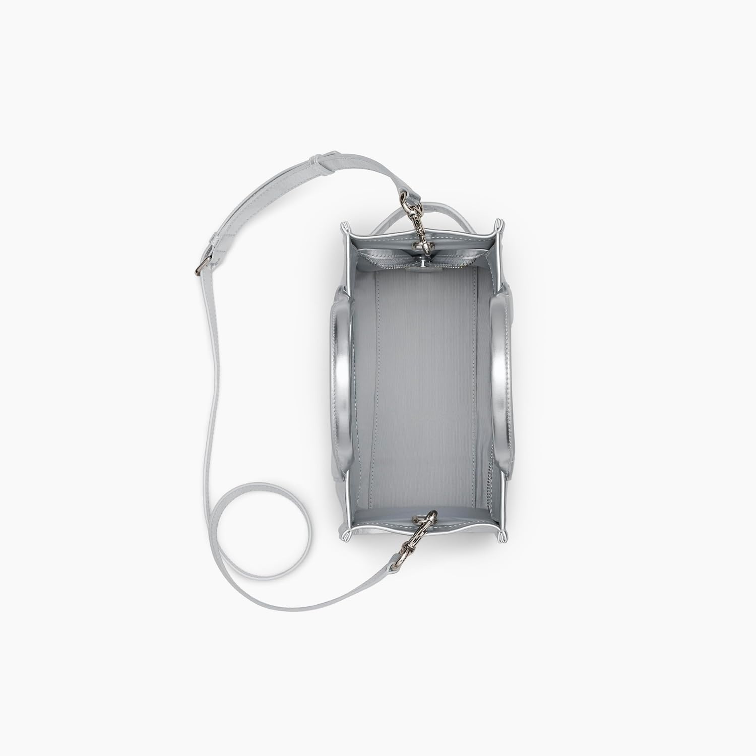 image:imageMarc Jacobs Womens The Leather Small Tote BagMetallic Silver