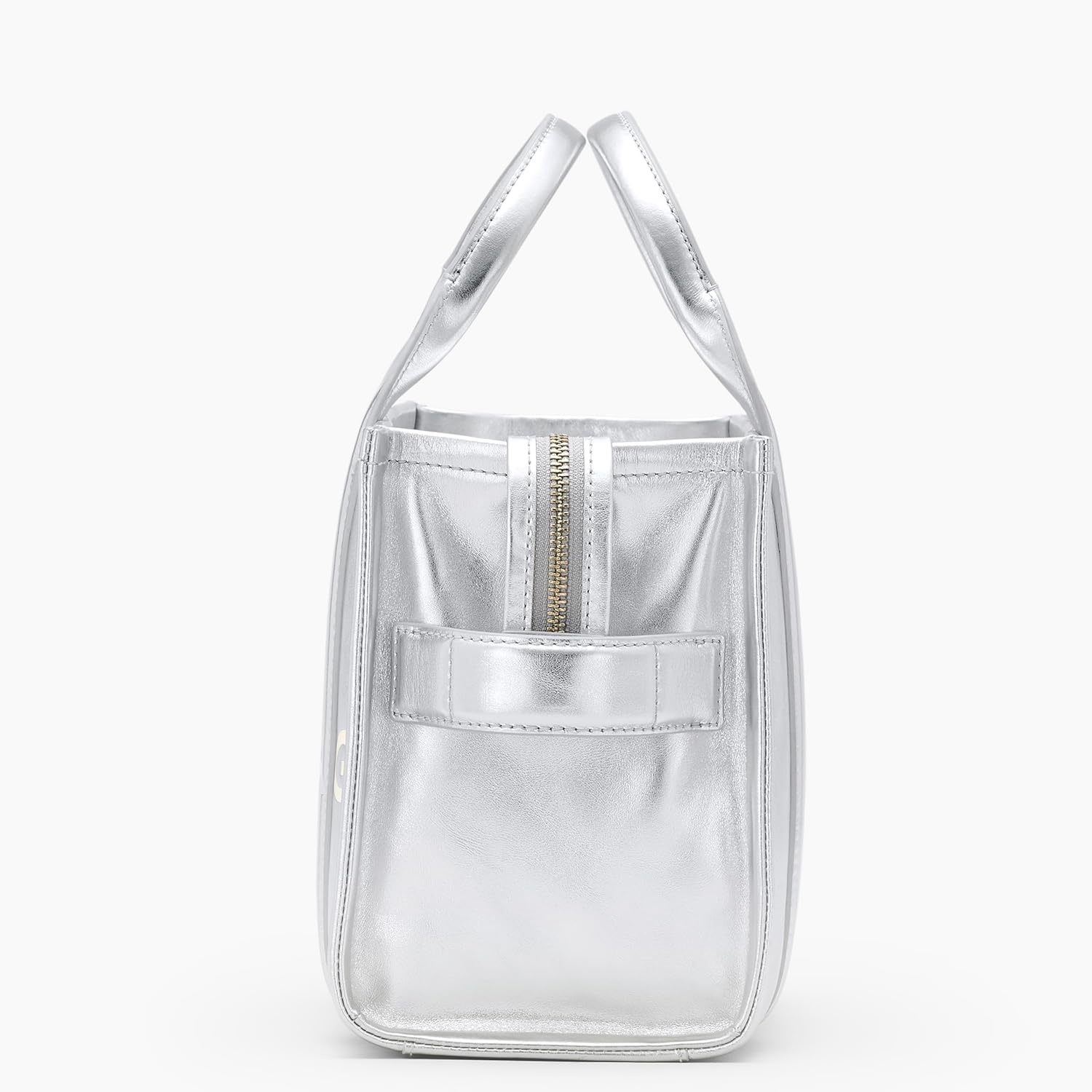 image:imageMarc Jacobs Womens The Leather Small Tote BagMetallic Silver