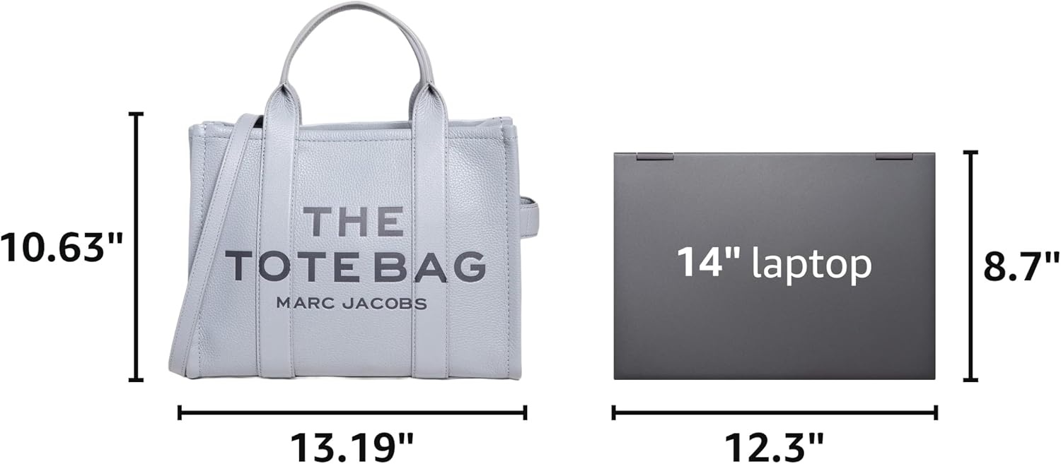image:imageMarc Jacobs Womens The Leather Tote BagWolf Grey