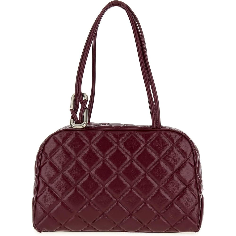 image:imageMARC JACOBS Womens The Dual Satchel Bag Dark Plum Taglia UNICA