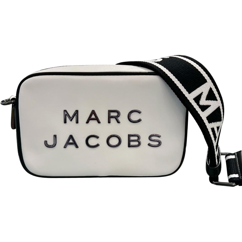 image:imageMarc Jacobs Flash Leather Crossbody BagBlackWhite