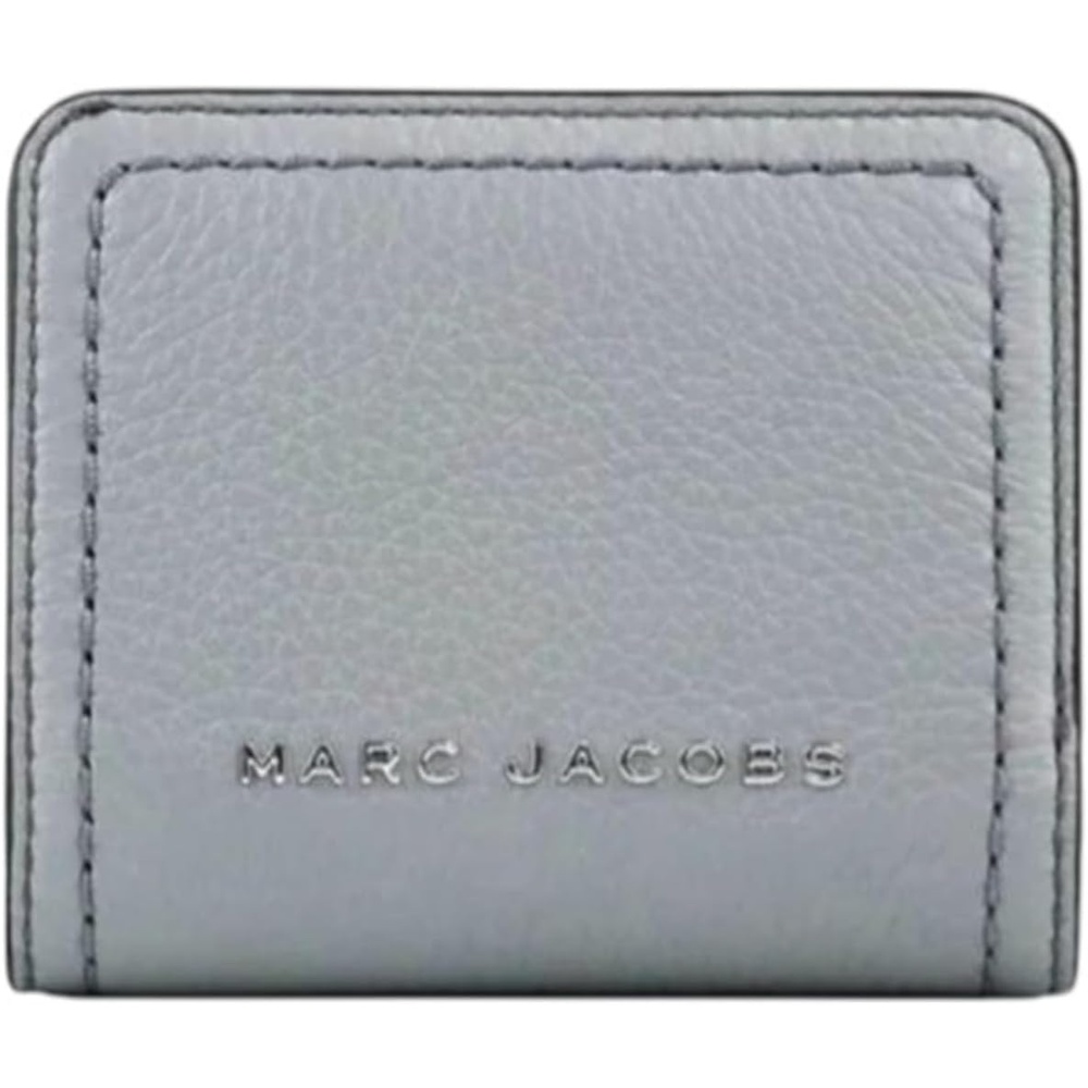 image:imageMarc Jacobs Groove Mini Top Stitched Compact Zip Leather Wallet for Women RoseConcrete