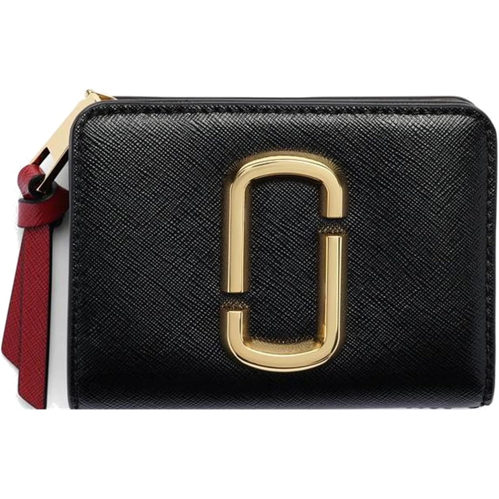 image:imageMarc Jacobs Womens The Blurred Floral Snapshot Mini Compact Wallet Ribbon Pink Multi One Size One SizeBlack Multi