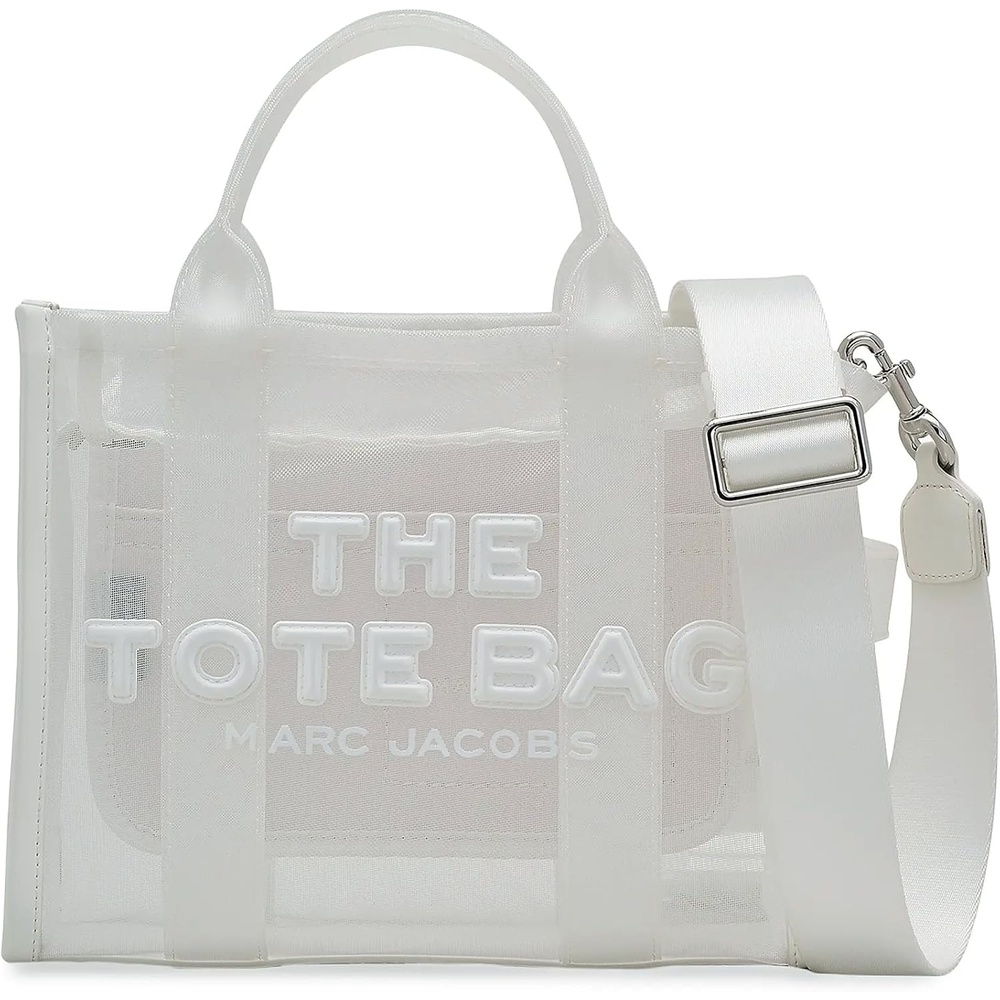 image:imageMarc Jacobs Womens The Canvas Small Tote BagWhite Mesh