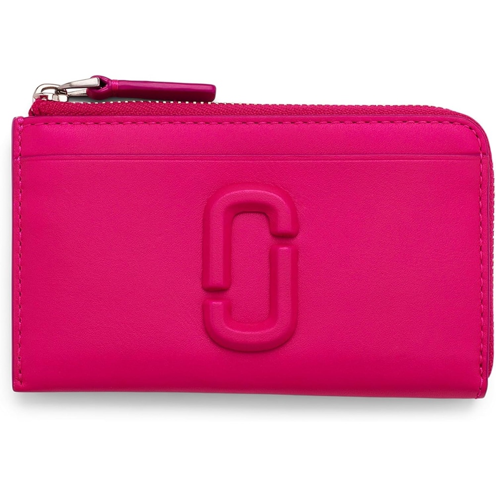 image:imageMarc Jacobs Womens The Leather J Marc Top Zip Multi WalletHot Pink