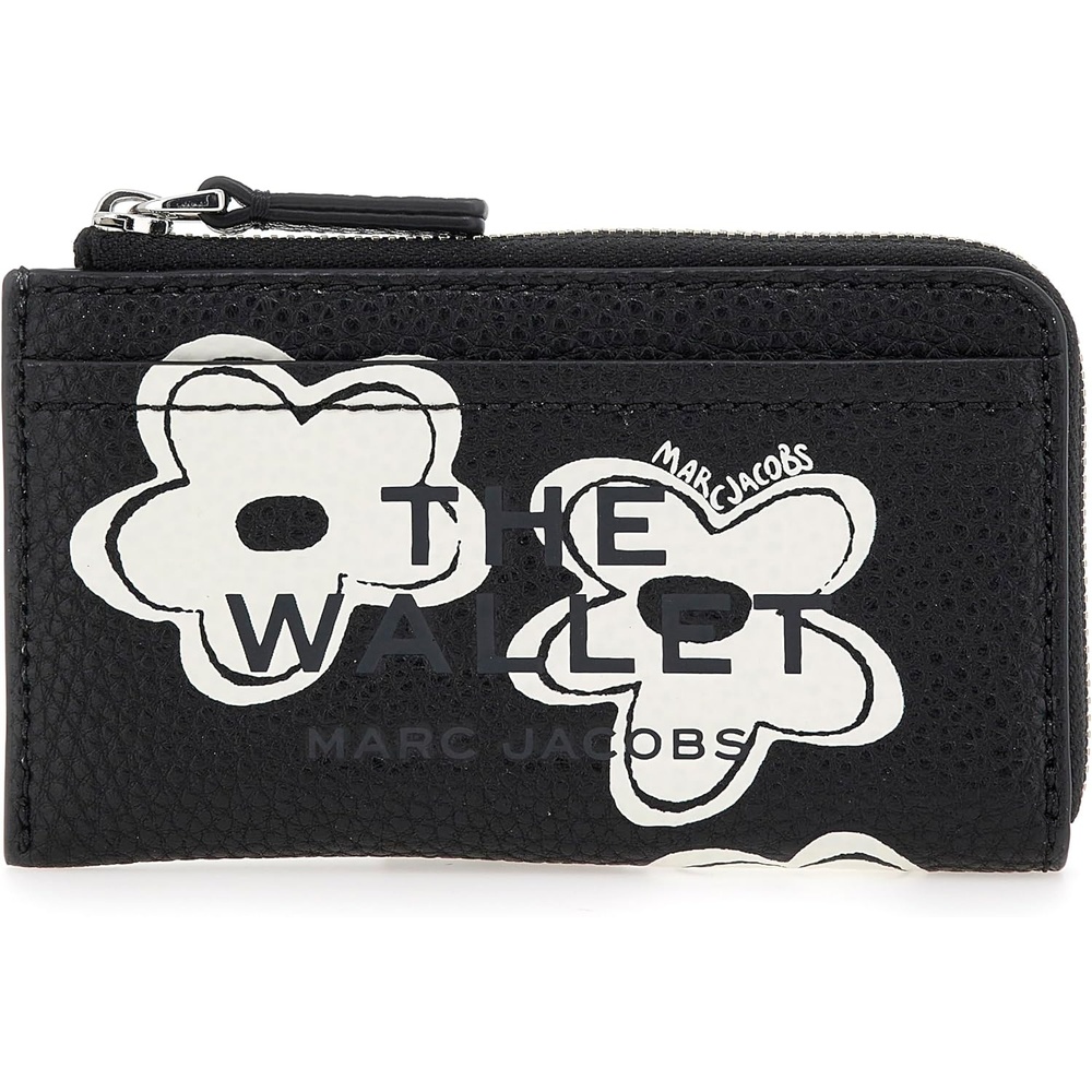 image:imageMarc Jacobs Womens The Leather J Marc Top Zip Multi Walletblackwhite