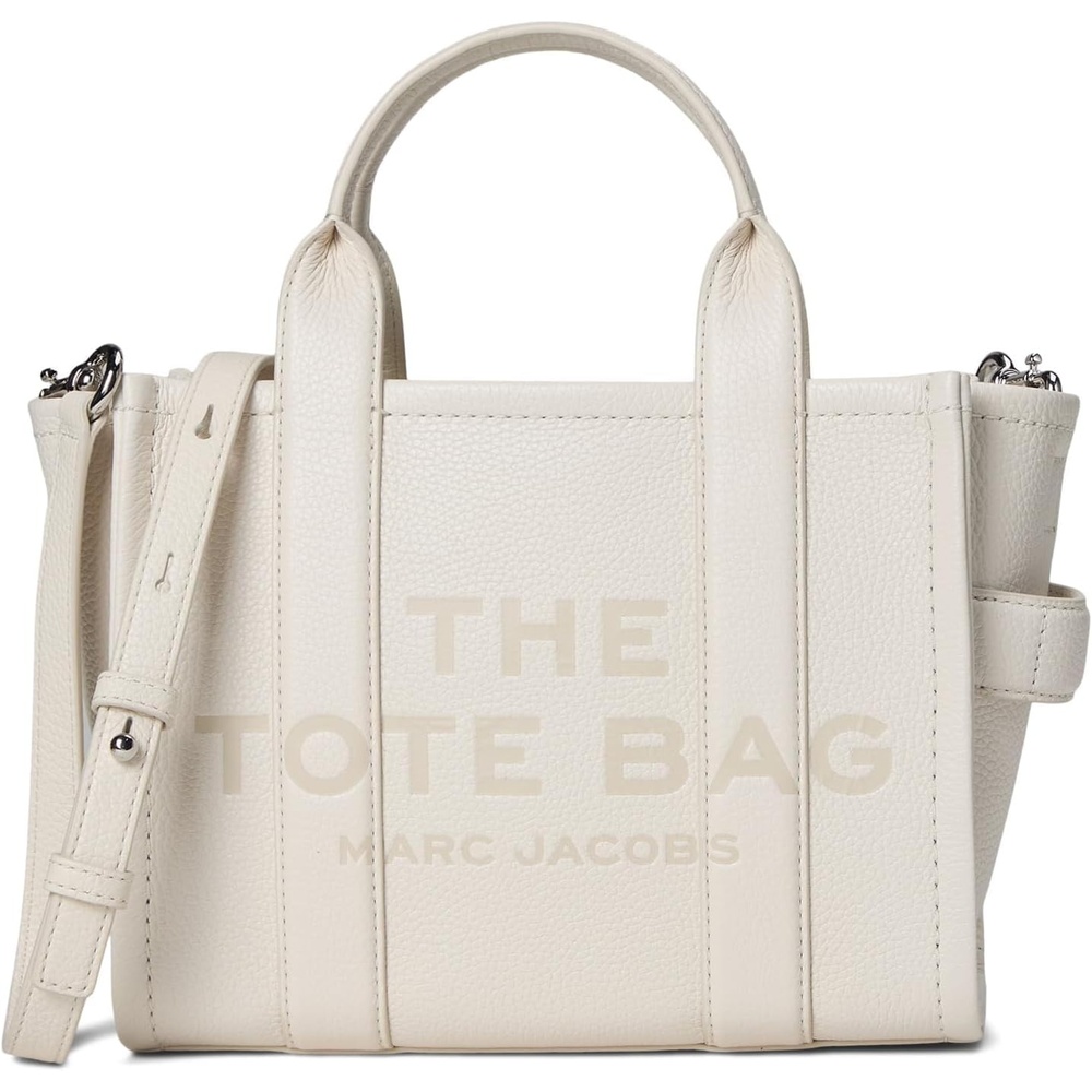 image:imageMarc Jacobs Womens The Leather Small Tote BagCottonSilver