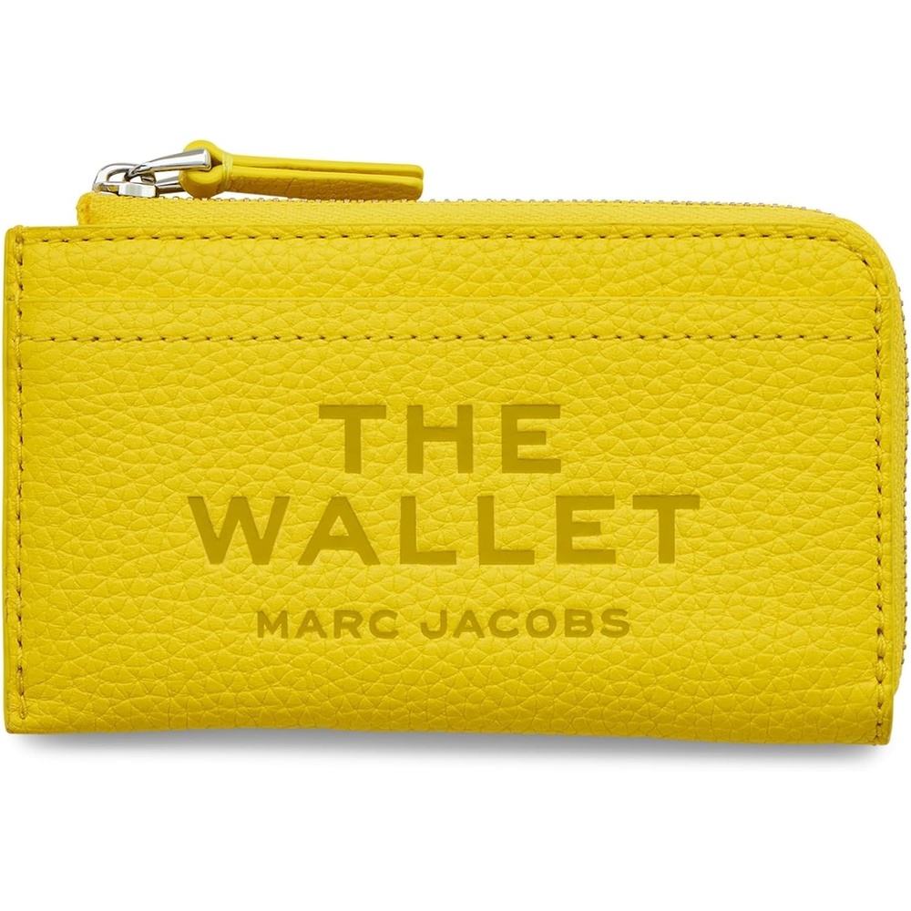 image:imageMarc Jacobs Womens The Leather Top Zip Multi Wallet Cloud Blue OnesizeSmiley Yellow