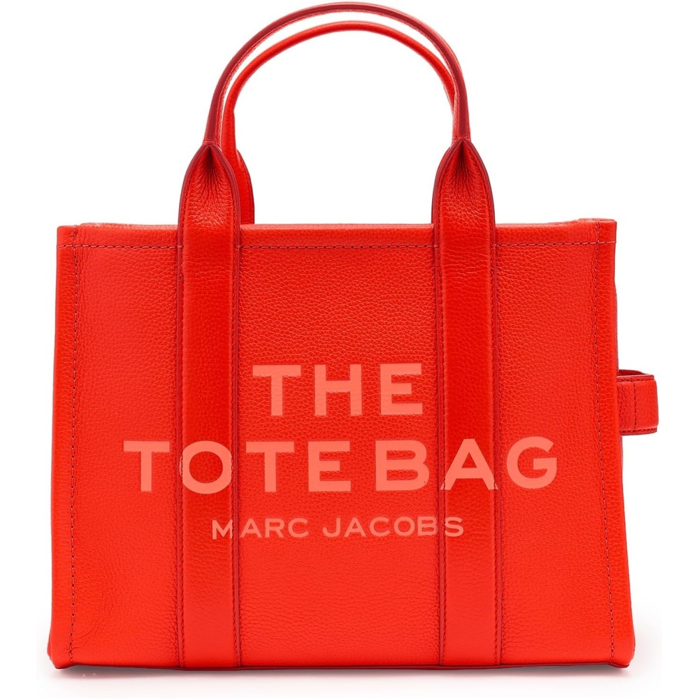 image:imageMarc Jacobs Womens The Leather Tote BagElectric Orange