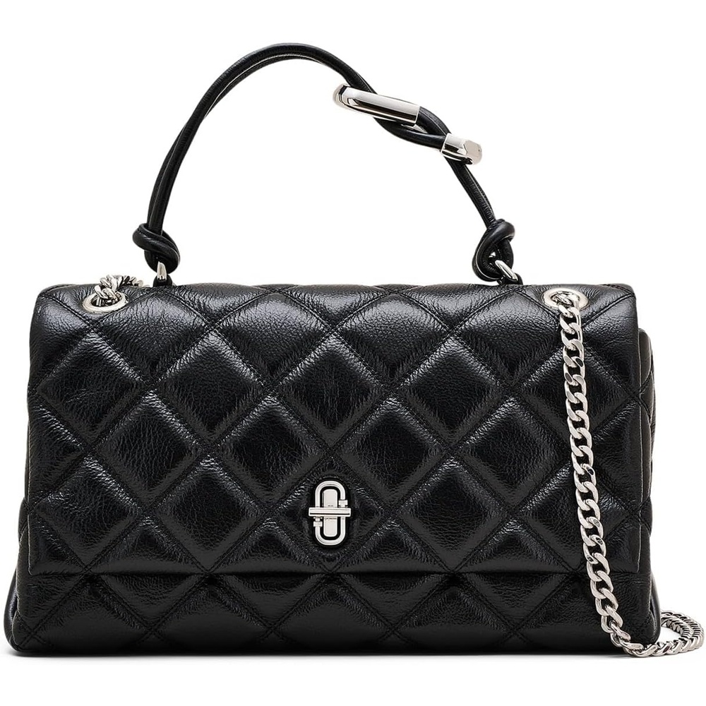image:imageMarc Jacobs Womens The Quilted Dual Convertible Shoulder Bag Black One Size