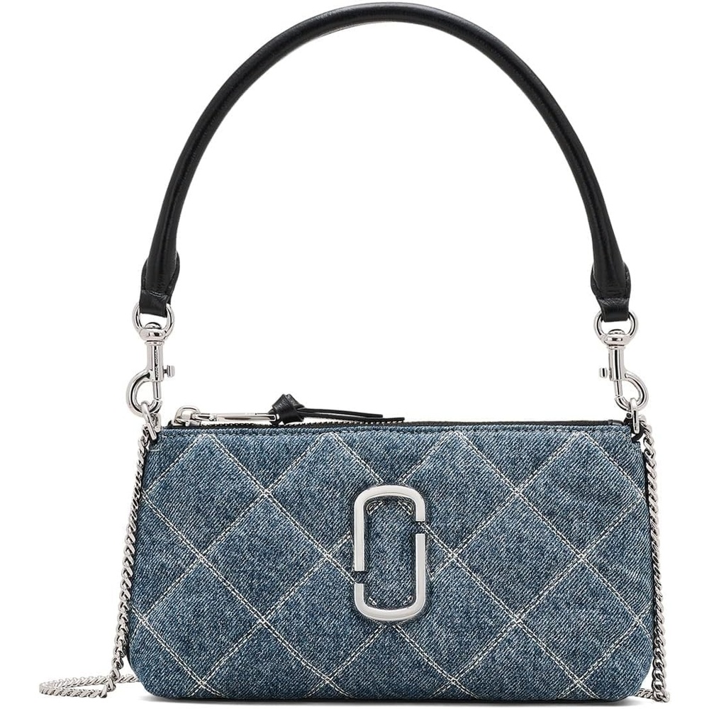 image:imageMarc Jacobs Womens The Quilted Snapshot PochetteLight Wash Indigo
