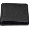 Marc Jacobs Glitter Bifold Mini Wallet Smooth Patent Leather (Black)(Black)