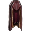 Marc Jacobs Groove Mini Top Stitched Compact Zip Leather Wallet for Women (Rose)(Cognac)