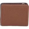 Marc Jacobs Groove Mini Top Stitched Compact Zip Leather Wallet for Women (Rose)(Cognac)