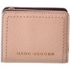 Marc Jacobs Groove Mini Top Stitched Compact Zip Leather Wallet for Women (Rose)(Rose)