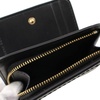 Marc Jacobs S101L01SP21 Black With Gold Hardware Top Stitched Compact Zip Women’s Leather Wallet