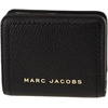 Marc Jacobs S101L01SP21 Black With Gold Hardware Top Stitched Compact Zip Women’s Leather Wallet