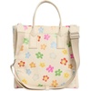 Marc Jacobs Standard Supply Canvas Tote Crossbody Strap Medium(White Multi Floral)