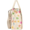 Marc Jacobs Standard Supply Canvas Tote Crossbody Strap Medium(White Multi Floral)