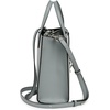 Marc Jacobs The Grind Mini Coated Leather Crossbody (Rock Grey)