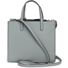 Marc Jacobs The Grind Mini Coated Leather Crossbody (Rock Grey)