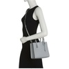 Marc Jacobs The Grind Mini Coated Leather Crossbody (Rock Grey)