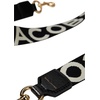 Marc Jacobs The Thin Strap – Polyester Polyurethane and Leather Construction – Detachable and Adjustable Black/White One Size One Size(Black/White)