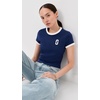 Marc Jacobs Women’s Pop J Marc Ringer Baby Tee(Navy Multi)
