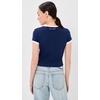 Marc Jacobs Women’s Pop J Marc Ringer Baby Tee(Navy Multi)