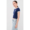Marc Jacobs Women’s Pop J Marc Ringer Baby Tee(Navy Multi)