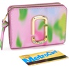 Marc Jacobs Womens The Blurred Floral Snapshot Mini Compact Wallet Ribbon Pink Multi One Size One Size(Ribbon Pink Multi)