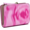 Marc Jacobs Womens The Blurred Floral Snapshot Mini Compact Wallet Ribbon Pink Multi One Size One Size(Ribbon Pink Multi)