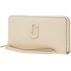 Marc Jacobs Womens The Leather Covered J Marc Continental Wallet Cement Onesize(Cloud White)
