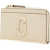 Marc Jacobs Women’s The Leather J Marc Top Zip Multi Wallet(Cloud White)