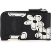 Marc Jacobs Women’s The Leather J Marc Top Zip Multi Wallet(black/white)