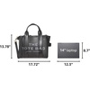 Marc Jacobs Women’s The Leather Small Tote Bag(Black)