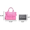 Marc Jacobs Women’s The Leather Small Tote Bag(Bow Pink)