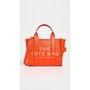 Marc Jacobs Women’s The Leather Small Tote Bag(Electric Orange)