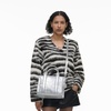 Marc Jacobs Women’s The Leather Small Tote Bag(Metallic Silver)